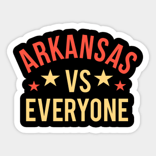 Arkansas vs everyone Sticker